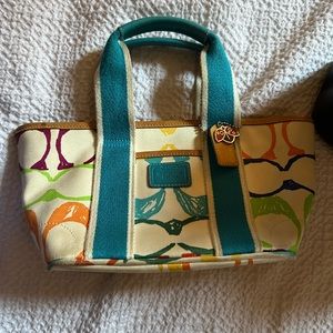 Vintage Mini Colorful Coach Bag